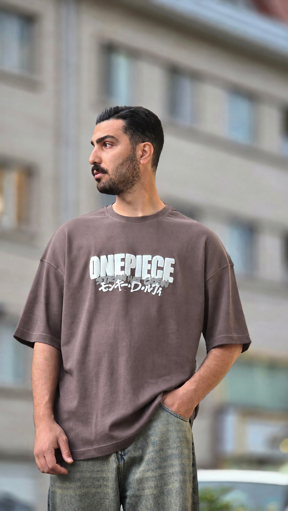 تیشرت آستین کوتاه مردانه چاپدار ONE PIESE